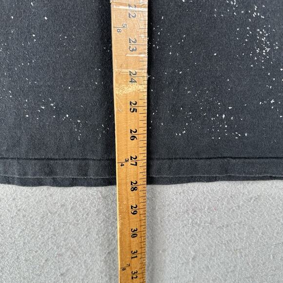 Vtg‎ 90s 3D Emblem Wolf T-Shirt Men’s XL Black AOP Short Sleeve Winter Galaxy - Picture 12 of 16